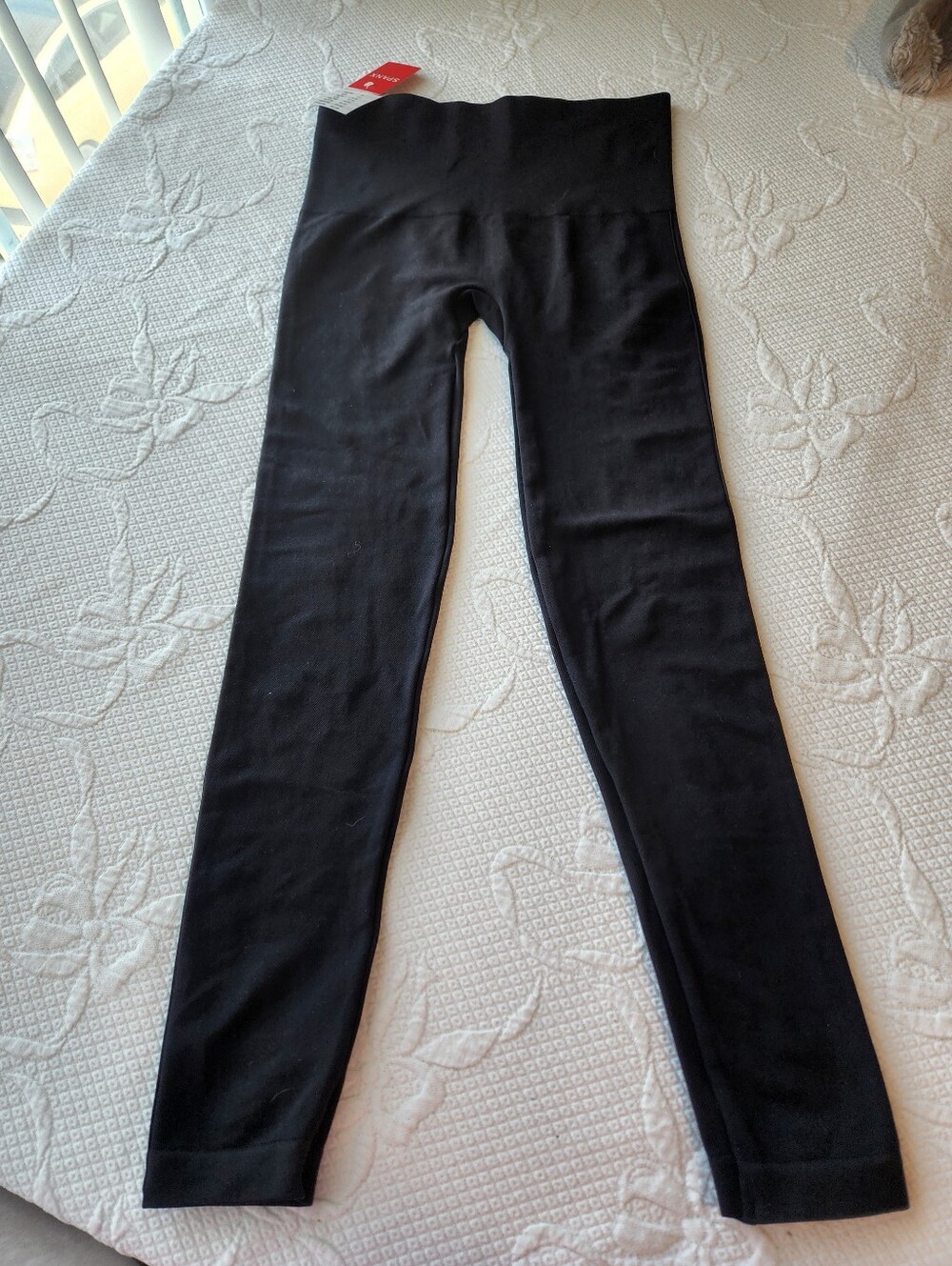 SPANX Very Black Leggings with Size Tags